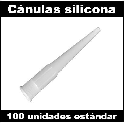 Canulas de silicona 100 unidades