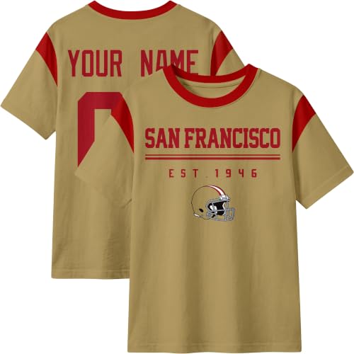 Image of T-Shirt Custom Crewneck Short Sleeve for Men Gifts | Custom T-Shirt Personalized Name and Number