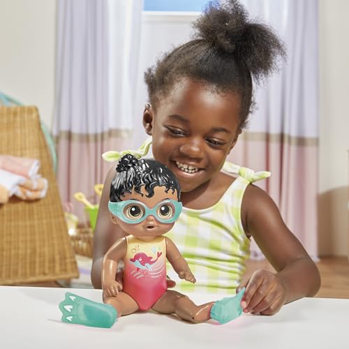 Boneca Baby Alive Sunny Swimmer - 25 cm de Cabelo Preto - F8142 - Hasbro