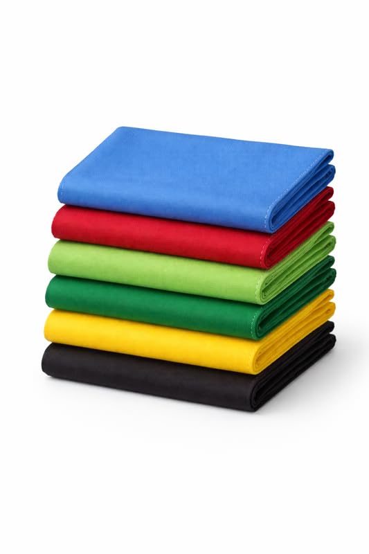 CHACKO Cotton Handkerchief Pack of 6 for Men & Women | Soft & Highly Absorbent | Plain Solid Multicolor | Reusable Rumal/H... - Review, Price and Buying Guide
