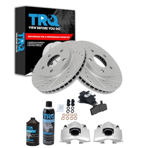 TRQ Front Performance Brake Kit for Cadillac DeVille/Fleetwood