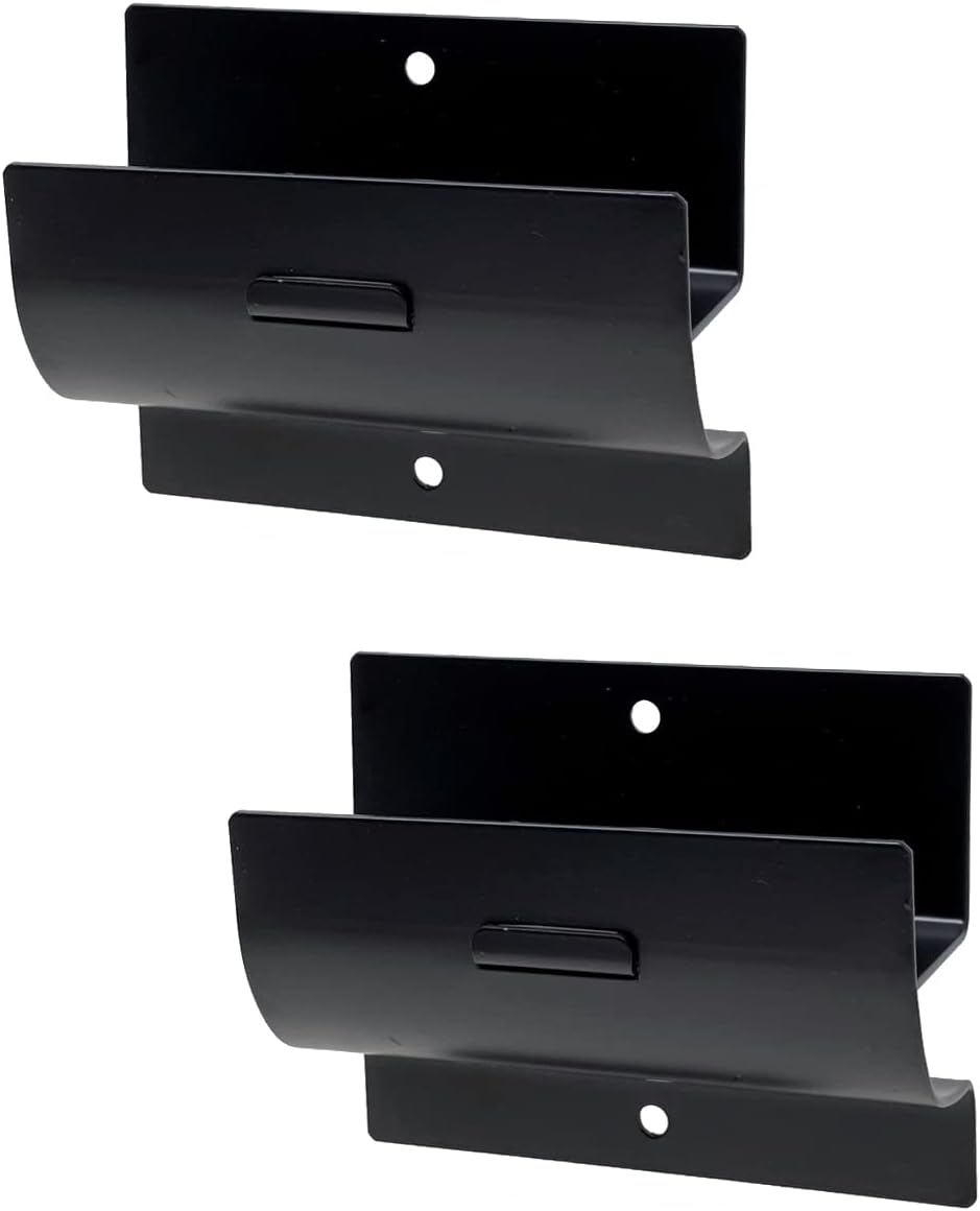 GMH-01-2P 4" Wall Mount Ladder & Wheelbarrow Hanger, 2-Pack | Steel, Matte Black