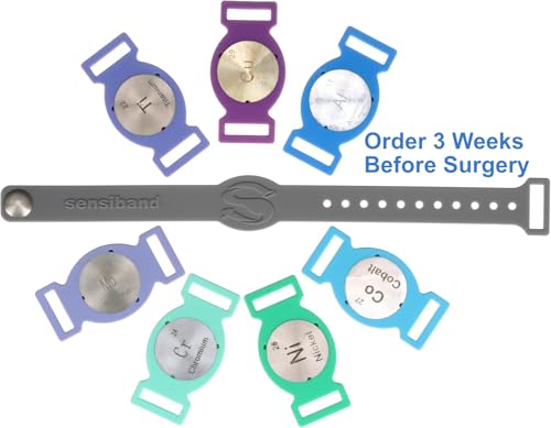The SENSIBAND Metal Allergy Test Band – Test at Home or Anywhere – Tests for 7 Common Metals used in Knee, Hip and many other procedures - See Your Own Results - No Mailing Samples