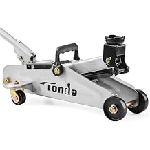 TONDA Floor Jack, Hydraulic Portable Car Lift Jack, 1.5 Ton 3,000 lb Capacity for Sedan and Coupe Silver