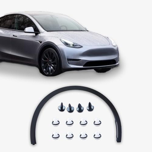 Tebayla Front Wheel Arch Molding Flare Fender Trim Fit For Tesla Model Y 2020 2021 2022 2023 2024,Not Fit For New Model,Fender Flares Replaces For 149418600B (Front Left) by Tebayla - Used condition - US$39.78