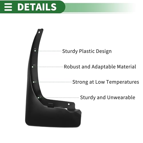 Image of Motoforti Mud Flaps Splash Guards Mud Guards for Nissan PATROL Y62 2011-2019 W /Mount Accessories