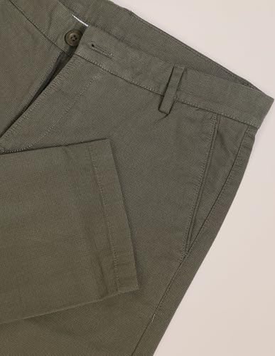 Image of U.S. Polo ASSN. Men's Regular Solid Textured Austin Trim Fit Mid Rise Casual Trousers