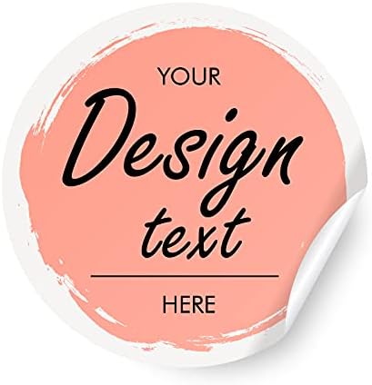 Custom Stickers Personalized Labels - Customized Stickers with Any Design Image Logo Text,Custom Thank You Label Stickers,Custom Stickers for Business Logo,100 Labels (Circle,1.5"x1.5")