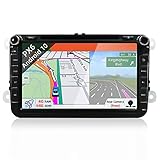 【ANWENDBARE AUTOMODELLE】Perfekt kompatibel mit Volkswagen VW Bora / Caddy / EOS / Golf / Jetta / Lavida / Magotan / New Sharan / Passat / Sagitar / Scirocco / Touran / Tiguan / Polo | Sitz Altea / Leon / Toledo / Alhambra | Skoda Fabia / Fabia Limousine / Praktik / Roomster / Rapid / Superb / Yeti / Octavia | Kompatibel mit Volkswagen OEM Radio RCD 210 / RCD 310 / RNS 310 / RNS 315 / RCD 510 / RNS 510 (Weitere Informationen finden Sie in der Beschreibung)