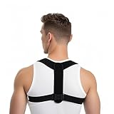 HLOES Black Posture Corrector for Men: Lightweight Design for Everyday Use
