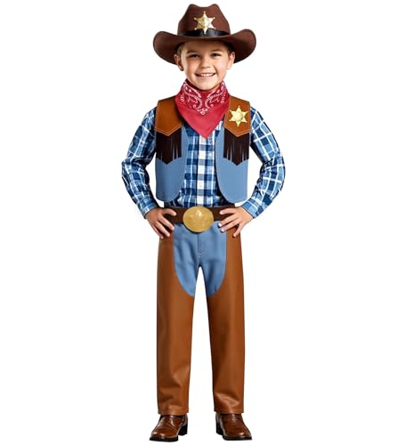 Disfraz Completo Vaquero para Niños 3-4 Años miniatura 6