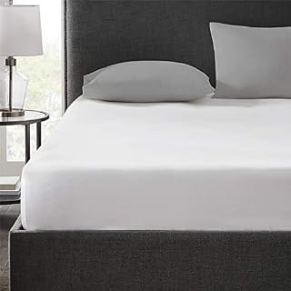 Hyde Lane 400TC White Full Size Fitted Sheet Only | 100% Cotton Stretch