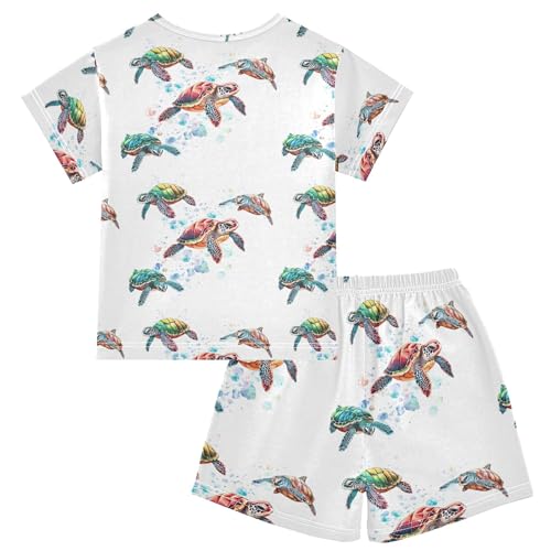 Sea Turtle Animal Pajama Set Pajamas Sleepwear Nightwear Loungewear Clothes Set B04038312