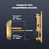 EZVIZ EP4 Spioncino Digitale WiFi 4K con Schermo Touch a Colori 5,5", Oro - 13
