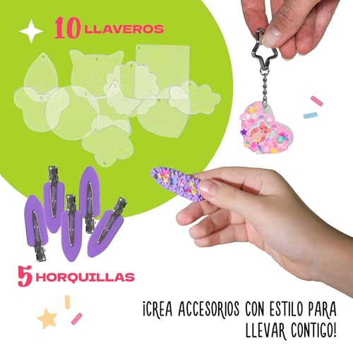 Miniatura 6 de Crafty Cats Kit Diy Colgantes Cupcake Y Horquillas 60 Piezas 2 50 Ml Pegamento Crema, Boquillas, 10 Charms, Anillas Y 5 Horquillas Joyeria Infantil Y Accesorios Para Regalar Kit De Manualidades