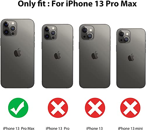 siduater Strap Case for 6.7" iPhone 13 Pro Max with Wristband Kickstand, Clear Soft TPU Protective Shockproof Rugged Cover, Adjustable Hand Grip Loop for iPhone 13 Pro Max 6.7 Inch, English Lavender by siduater - Image 3