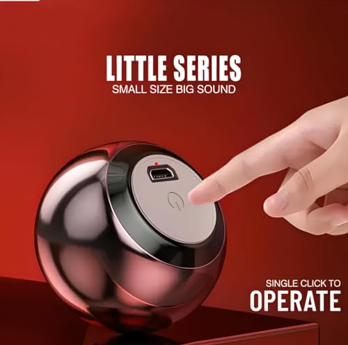 Image of CERLINK jbl Ultra Mini Wireless Bluetooth Speaker with Heavy Metal Electroplating Round Speaker | Wireless Power Button Controlled, Long Lasting Battery & Quick Charge Pack of 1 (Multicolor)
