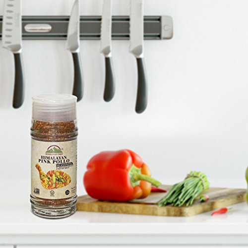 Himalayan Chef Pink Pollo Seasoning Shaker With Himalayan Pink Salt & Natural Spices, 2.75 Ounce, #TOP6