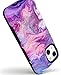 Casely iPhone 15 Case | Tie Dying Over You | Purple Marble | Compatible with MagSafe | Bold Protective Design