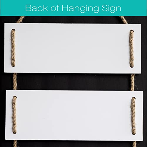 EXCELLO GLOBAL PRODUCTS Large Hanging Wall Sign: Rustic Wooden Decor (Grateful, Love, Believe, Thankful, Faith, Blessed) Hanging Wood Wall Decoration (11.75\" x 32\") - Thumbnail 4