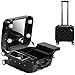 Produktbild Kosmetikkoffer Beauty Case/Trolley/Koffer/Box Mit 4 LED Birnen Spiegel Für Nagellacke, Kosmetika Und Schmuck,B