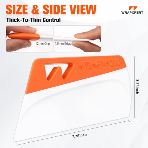 Image of WRAPXPERT Wallpaper Smoothing Tool, Wallpaper Squeegee for Peel and Stick, 7.87 Inch Smoothing Squeegee Smoother for Wall Paper Applying, Adhesive Contact Paper, Backsplash, Window Film Installation