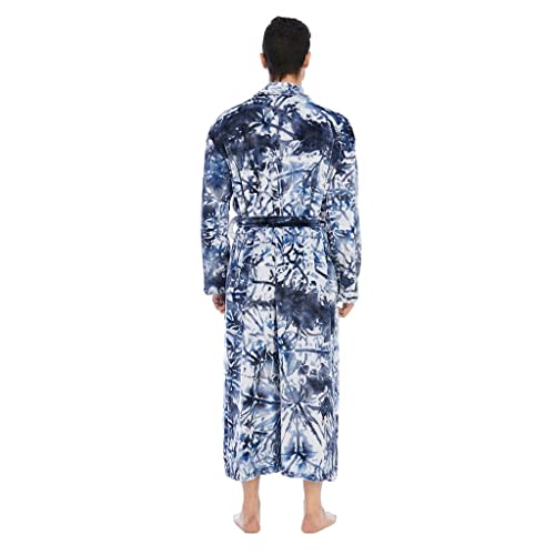 Men's winter pajamas bathrobe thick warm long-sleeved pajamas home service pajamas4