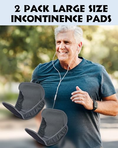 Lictin New Larger Version Reusable Incontinence Pads for Men for Urinary, Washable Incontinence Guards with Maximum Absorbency for Leakage - Pack of 2 - Thumbnail 7
