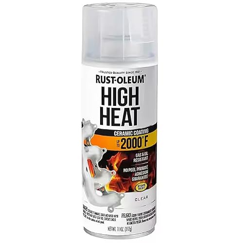 Rust-Oleum 260771-6PK Automotive High Heat Spray Paint, Clea