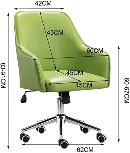 Chaise de bureau ergonomique verte contre le mal de dos à la maison