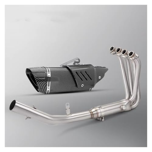 Silencieux d'échappement moto QJ421 ligne inox 51mm haute finition TYPE-H 2025