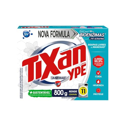 Tixan Ypê Lava Roupas em Pó Antibac 800g