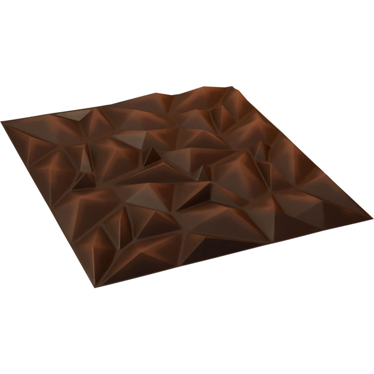 Ekena Millwork 19 5/8 "W x 19 5/8 "H Leto EnduraWall Dekoracyjny panel ścienny 3D, postarzana metaliczna rdza (obejmuje 2,67 m2