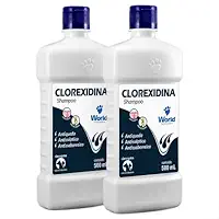KIT 2 UN Shampoo Dermatite Clorexidina 500ml World Fragrância Suave