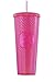 Starbucks 2019 Holiday Studded Tumbler Neon Pink