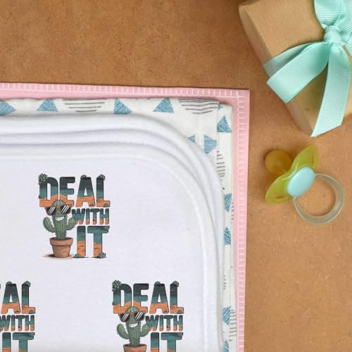 Azeeda 'Deal with It' Baby Burp/Wash Cloth (BC00031623)3
