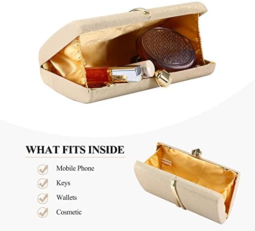 UBORSE Womens Evening Clutch Bag Elegant Envelope Handbag Gold Cocktail Wedding Party Bridal Bag