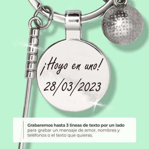 Miniatura 5 de Llavero Personalizado Palo, Marcador Y Bola De Golf - Regalos Originales Personalizados Golfista, Mujer, Hombre, Parejas, Novios, Amiga, Papa, Dia De Padre - Grabado Con Nombre, Llaveros Originales
