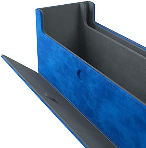 Cards Lair 400+ Convertible Deck Box | Double-Sleeved Card Storage | Premium Card Game Protector | Nexofyber Surface | Holds up to 400 Cards | Blue Color | Made by Gamegenic