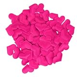 Mikikit 100 Artificiales de Espuma en Forma de Corazón de Bodas, Reutilizables y Delicados, Ideales para Mesa Dulce Cama