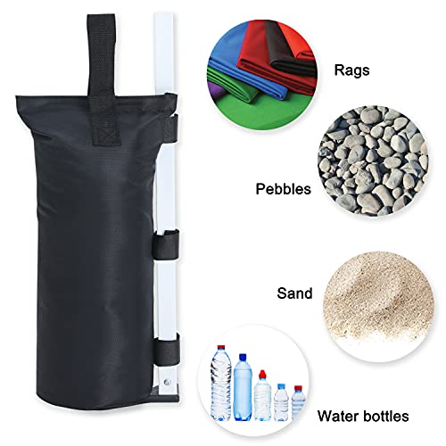 Abccanopy 112 Lbs Extra Large Canopy Sand Bags, 4-Pack, Black (Without Sand) #TOP3