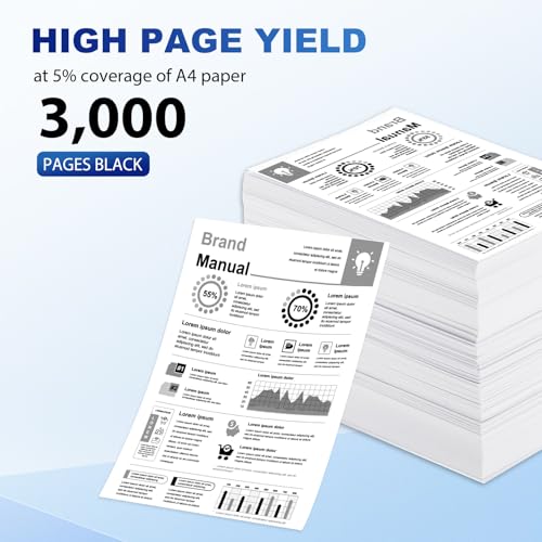 TN3600 TN-3600 Kompatible für Brother TN 3600 TN3600XL Toner für Brother HL-L5210DN HL-L5210DW HL-L5215DN HL-L6210DW HL-L6410DN HL-L6415DN MFC-L5715DN MFC-L6710DW DCP-L5510DW 1-Schwarz (Mit Chip)