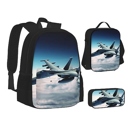 Cadeaux pour enseignants et enfants : sac à dos pour l'école Jets d'avion complet