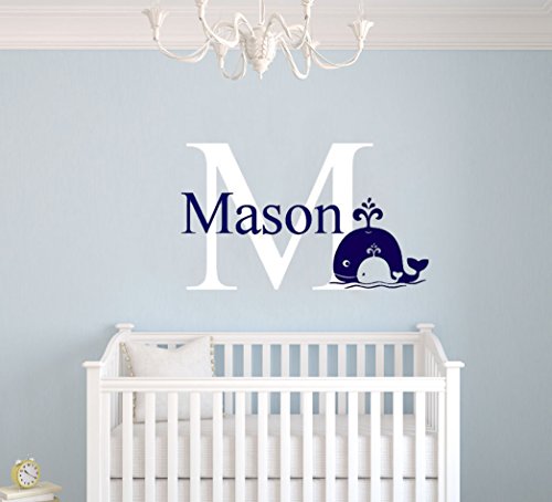 Vinilo Decorativo Personalizado Ballena para Habitación Niño