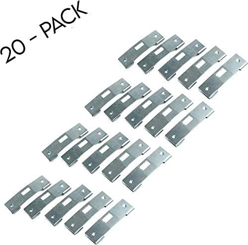 Gma Group Vertical Blind Repair Clips With Curved Vane Saver For Window Blinds, Fixes Broken Tabs And Window Blinds Replacement Slats (Silver(Zinc), 20 Pack) #TOP2