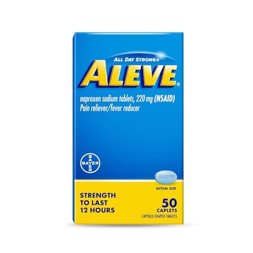 Aleve Pain Relief Naproxen Sodium Caplets ‐ 50 Count