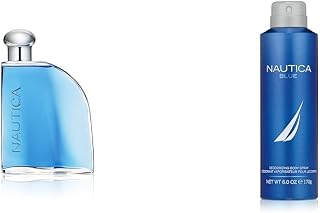 Blue Eau De Toilette for Men - Invigorating, Fresh Scent - Woody, Fruity Notes of Pineapple & Blue Deodorizing Body Spray - Iconic, Vegan Formula, Deodorant Spray