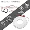 Tira LED para baúl de auto, luz ambiental dinámica fluida, lámpara decorativa interior impermeable, instalación no destructiva, accesorio universal para auto, SUV, MPV área de carga 8