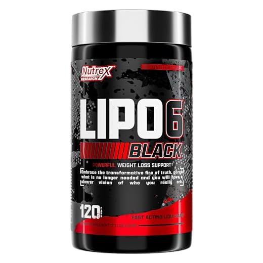 Lipo-6 Black Max Strength Fat Burner - Fast Acting Energy, Weight Loss Diet Pills – Research Backed Ingredients – Appetite Suppressant, Metabolism Booster for Weight Loss, 120 Capsules