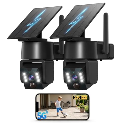 YULIOKPP 2PCK Wireless Outdoor Security Camera - 5G & 2.4G